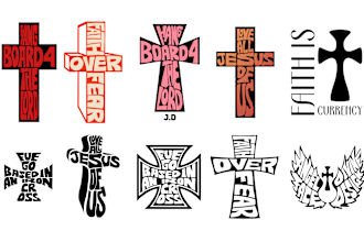 create typography christian church bible t shirt logo design