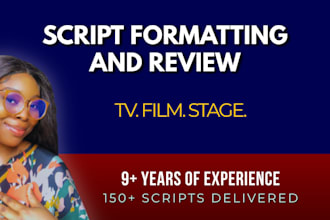 review edit and format your screenplay and stage play script