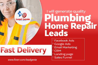 generate plumbing pipe repair home repair home renovation drainage DIY leads