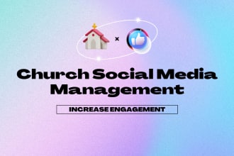 manage your church social media page and create content