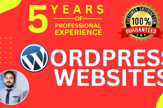 build wordpress website, wordpress, website design or blog