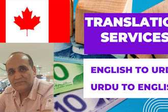 do professional translation from urdu to english and punjabi