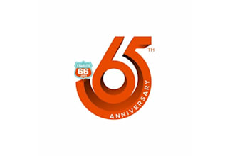 design beautiful anniversary logo