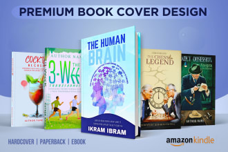 do nonfiction book cover design for paperback, ebook kindle cover