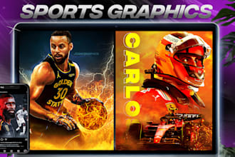 design a professional sports flyer, sports poster, sports graphics