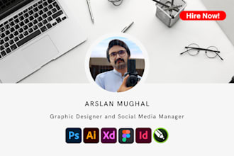 be your professional graphic designer for your business