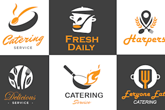 design creative restaurant, cafe, bakery, food truck logo