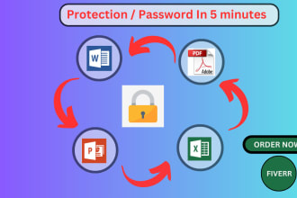 do protection on ms word, excel, powerpoint, PDF files
