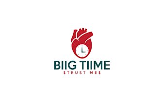 design improving over time clock logo