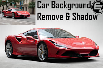 do car photo editing and automotive image background remove