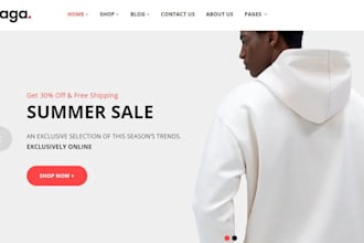 design clothing store website clothing brand website streetwear clothing website