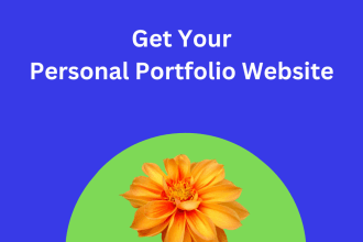 create personal portfolio website with animation