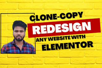 clone, copy, redesign any website