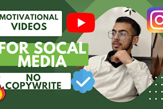 create 5 motivational videos for your youtube channel