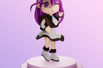 bring your chibi character to life in 3d