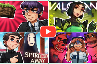 draw a cartoon thumbnail for you