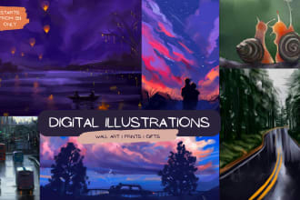 create professional custom illustrations based on your ideas and concepts