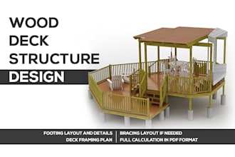 do wood deck structure design in USA