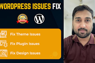 fix wordpress issues, wordpress errors, bugs fix