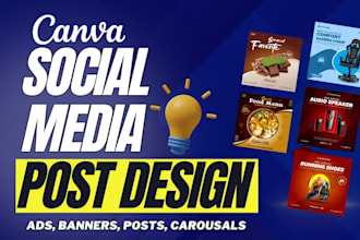 design facebook posts, instagram post, social media post design
