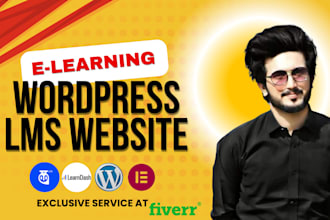 create elearning website and educational website with learndash tutor buddyboss