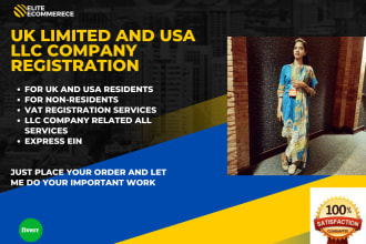 do USA llc and UK ltd company registration for both resident