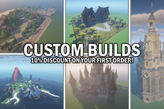 build anything for your minecraft server, spawn, hub, warp, lobby