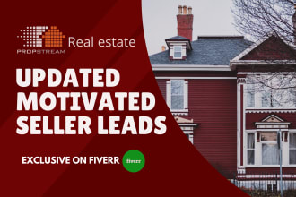 provide real estate  motivated seller leads with skip tracing