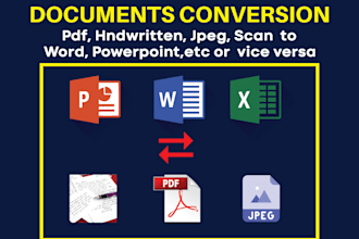 do documents conversion, pdf, word, scan