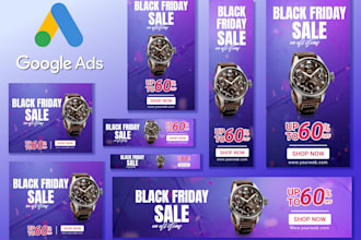 design creative google banner ads or adwords display ads