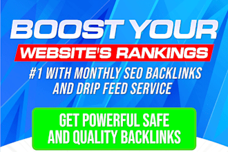 do monthly seo service off page backlink building