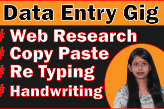do data entry ms word typing handwriting retype document excel copy paste job