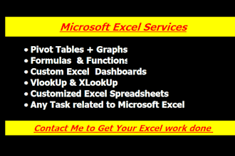 create and fix microsoft excel formulas functions charts graphs