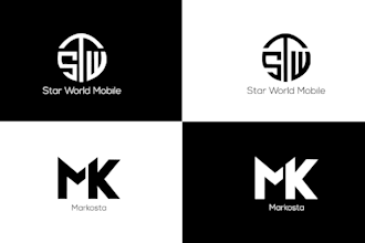 do modern, minimalist, luxury typography business logo design