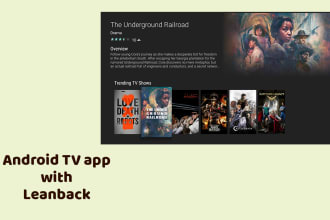 develop app for android TV, fire tv using leanback or jetpack compose