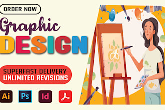 do graphic design, adobe illustrator, photoshop editing, and logo artist