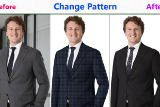 do color correction, recolor, pattern change fast