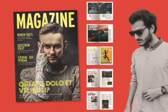do magazine design, layout formatting, booklet, and catalog