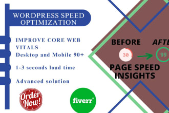 do wordpress speed optimization and improve page speed
