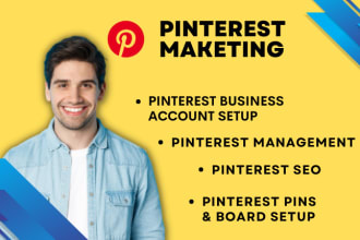 create pinterest pins marketing promotion ad listing manager etsy seo shop setup