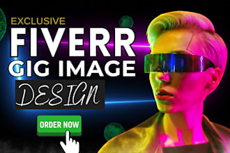 create an attractive gig images for your fiverr gig