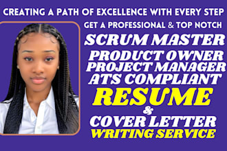 write scrum master product owner project management resume and optimize linkedin