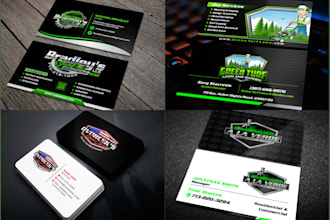do pressure wash, lawn care power wash landscape logo and business card