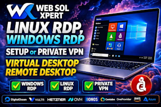 setup fast windows remote desktop virtual desktop remote work azure hetzner