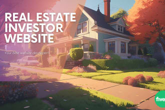 create a real estate investor website or real estate website