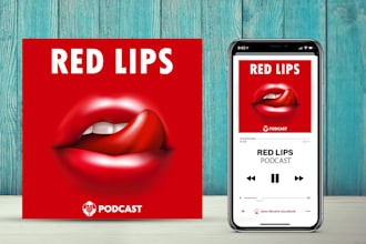 an unique podcast cover design podcast art  podcast logo apple podcast artwork