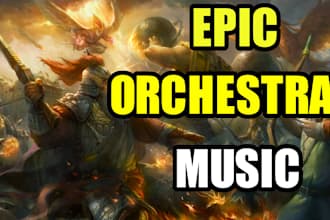 compose and produce epic orchestral cinematic music