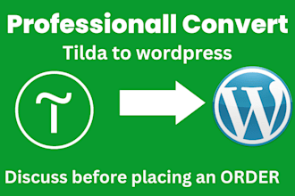 do convert clone, copy tilda to wordpress website