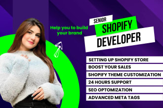 build shopify website or shopify store design