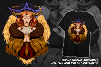 create illustration design for your merch